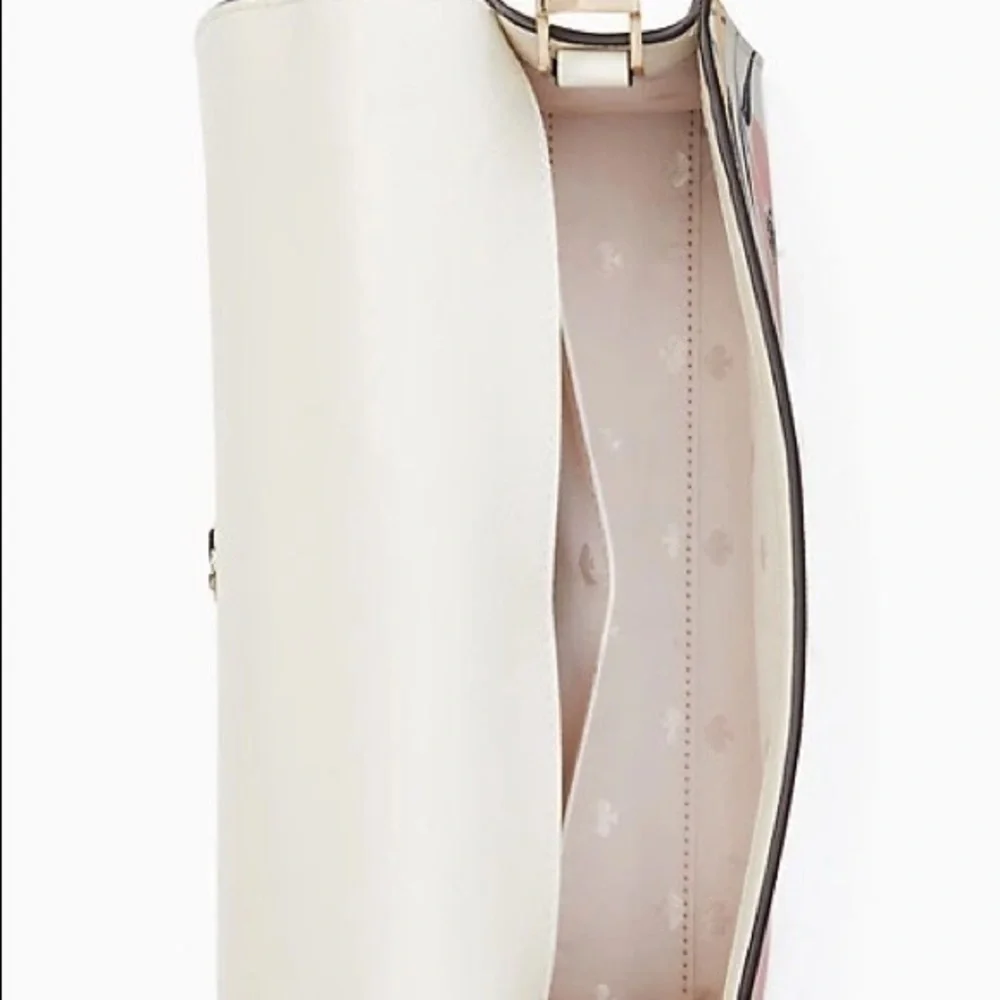 Kate Spade New York Saffiano Crossbody Bag with Chain Strap Blush Pink NWT